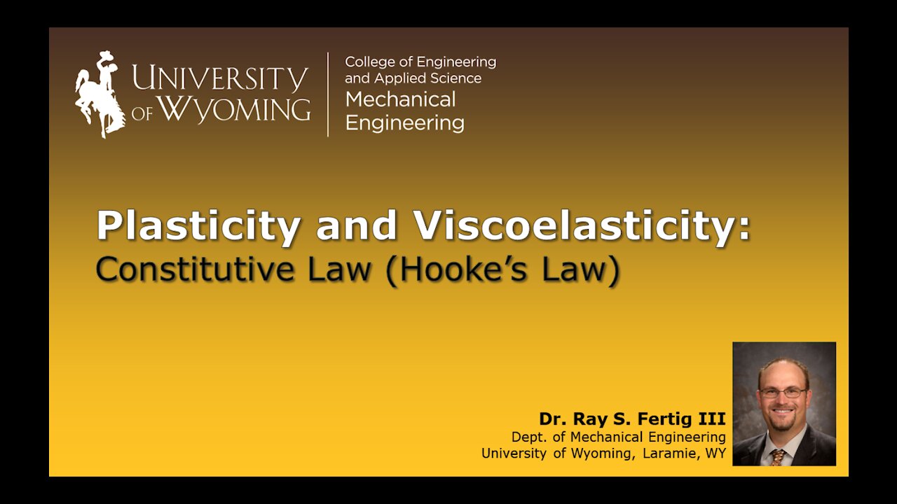 Linear Elastic Constitutive Law (Hooke's Law)