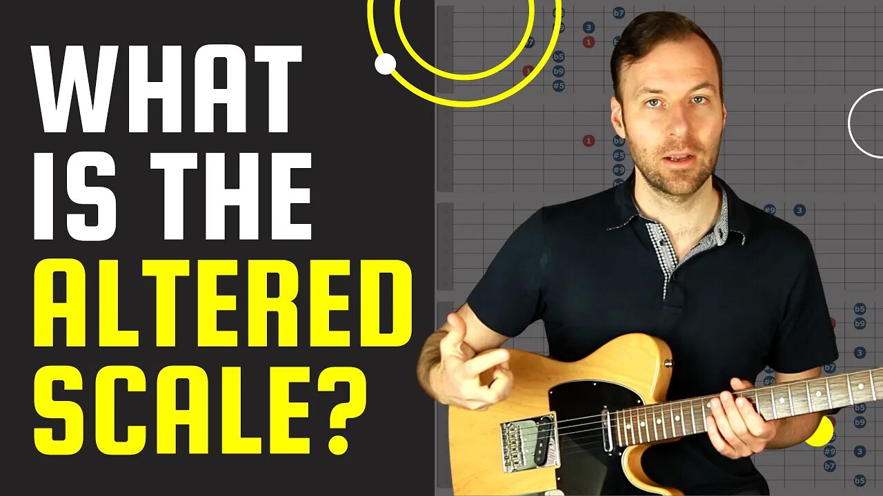 Altered Scales Explained + All 5 altered dominant scale guitar patterns (super locrian)