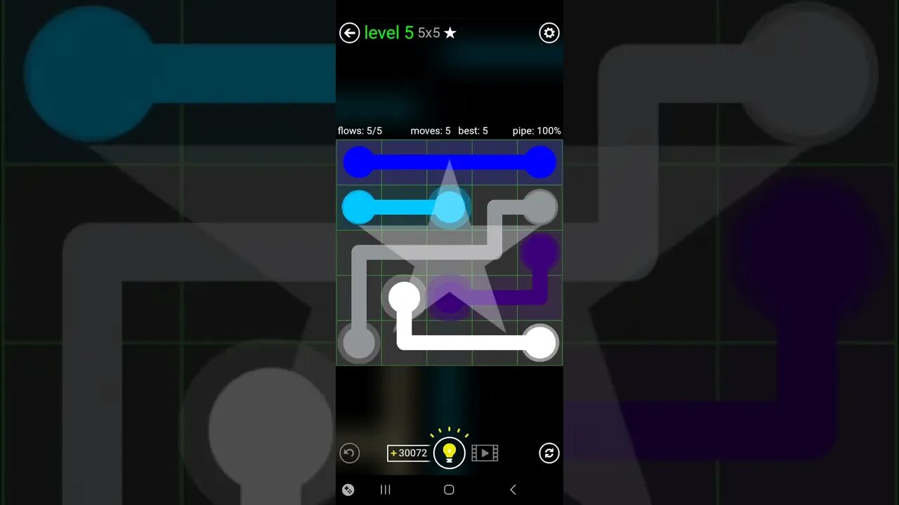 flow free: levels 5 and 6 in green pack 5x5