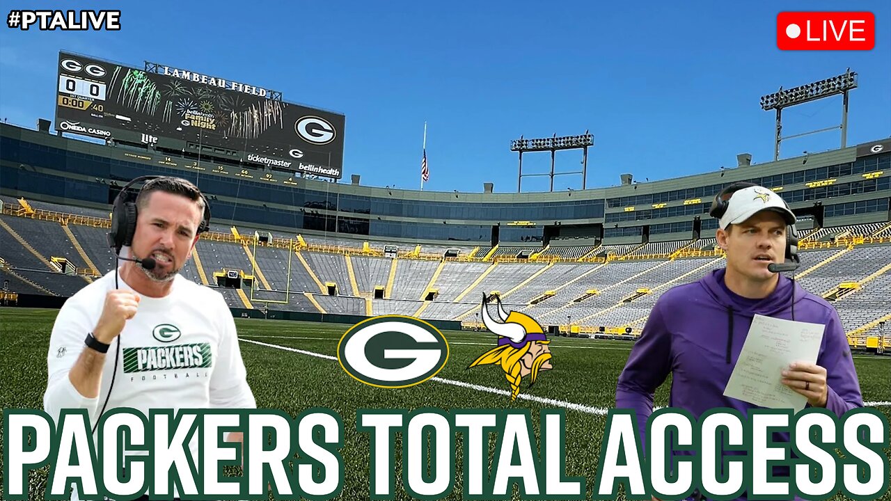 LIVE Green Bay Packers Minnesota Vikings Preview | Packers Total Access | NFL News