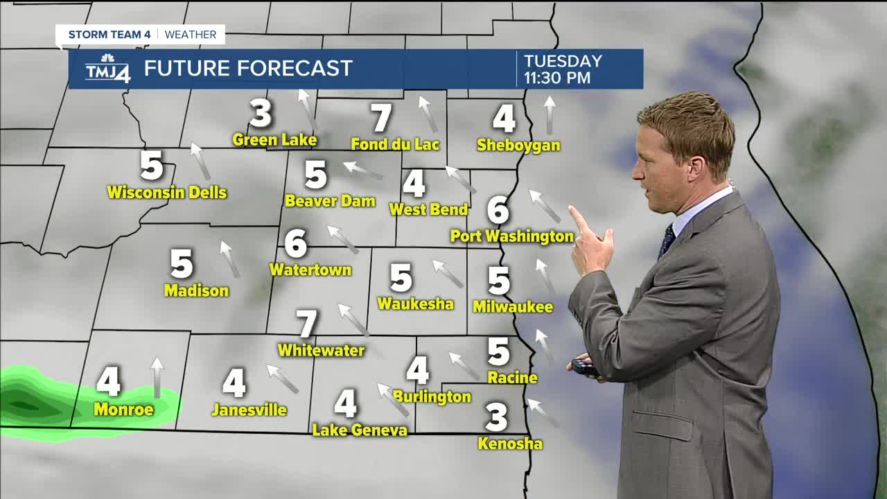 Drying out Tuesday