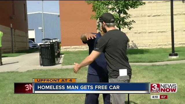 Homeless man gifted a free car