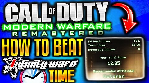 COD MWR "FASTEST FNG CORSE TIME!" HOW TO GET "BEST OF THE BEST" TROPHY GUIDE! BEAT IW TIME TUTORIAL!