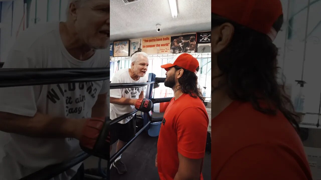 Jorge Masvidal at Freddie Roach’s gym #WildCardBoxing #boxing