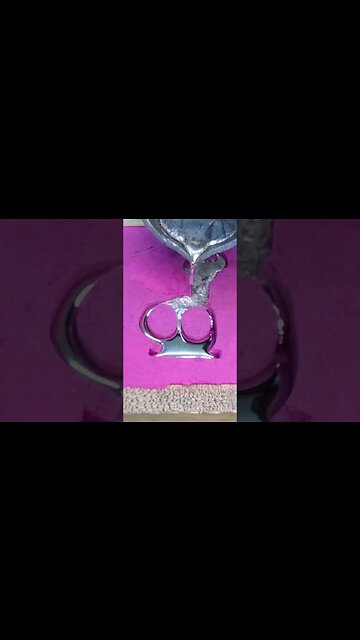 Pouring Molten Metal into Molds #shorts #shortsfeed #experiment