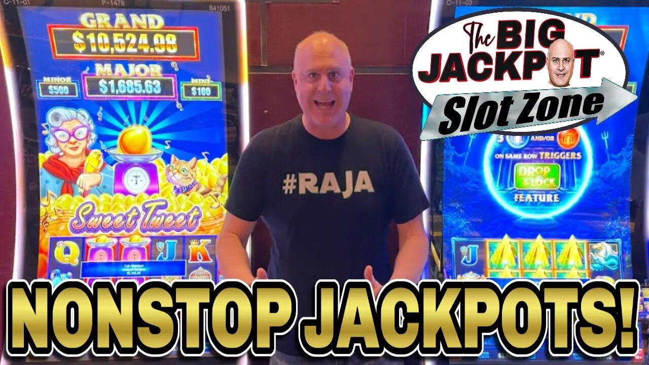 THE RAJA IS ON FIRE! 🔥NONSTOP JACKPOTS LIVE FROM THE BIG JACKPOT SLOT ZONE!