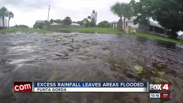 Excess rainfall leaving parts of Punta Gorda flooded