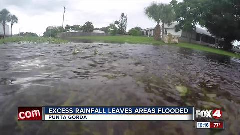 Excess rainfall leaving parts of Punta Gorda flooded