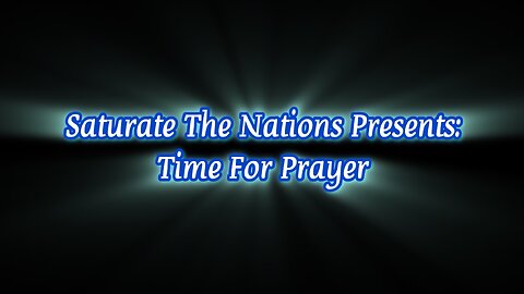 Time For Prayer