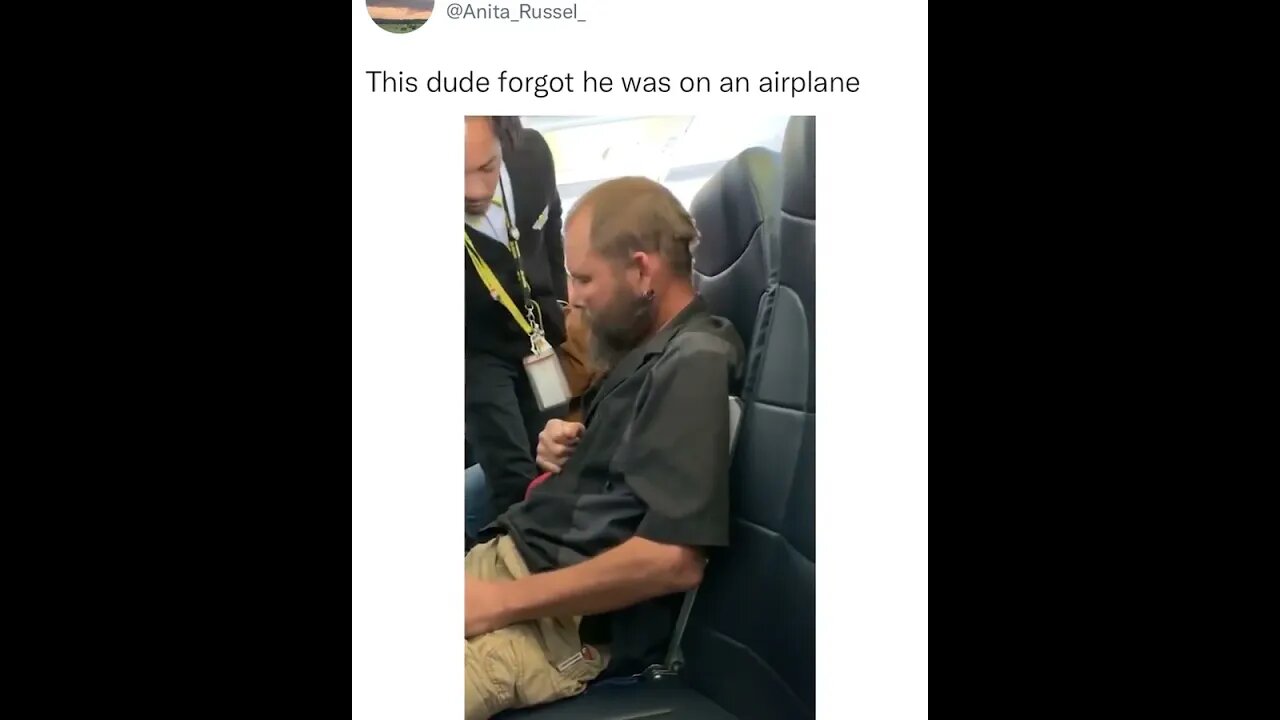 Guy smokes on plane