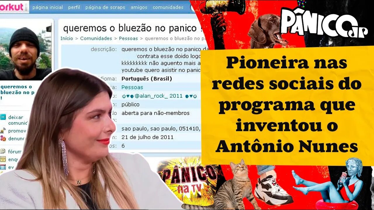 MOMENTO ‘VOCÊ SABIA’: ROBERTA KLEIN JÁ TRAMPOU PARA O PÂNICO E ZU TIRA HISTÓRIA DO BAÚ