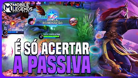ESSE HERÓI TA MUITO FORTE SE ACERTAR A PASSIVA | MLBB