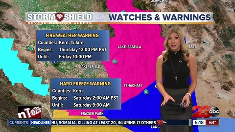 Freezing temperatures possible in the Kern County desert on Saturday