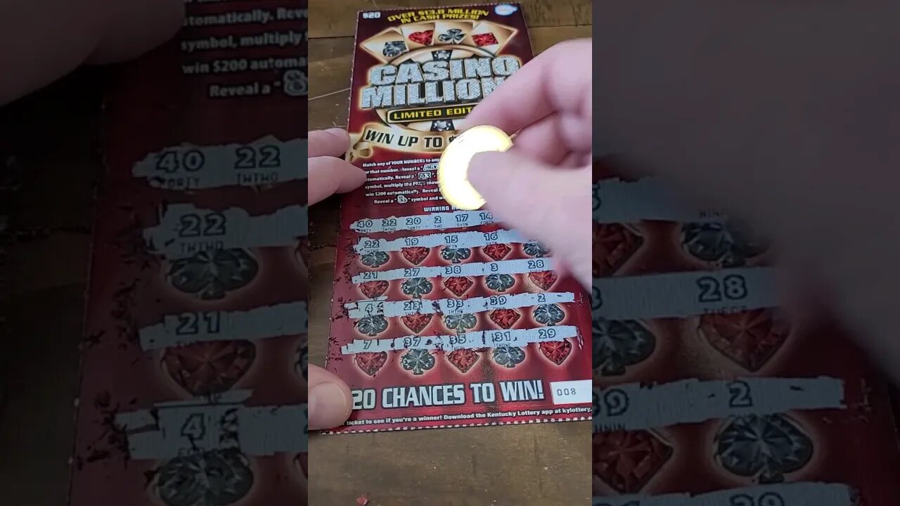 Casino Millions Lottery Ticket Win #shorts #lottery