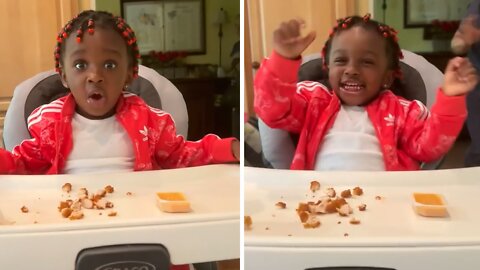 Little Girl Sees Grandma After 2 Months Apart