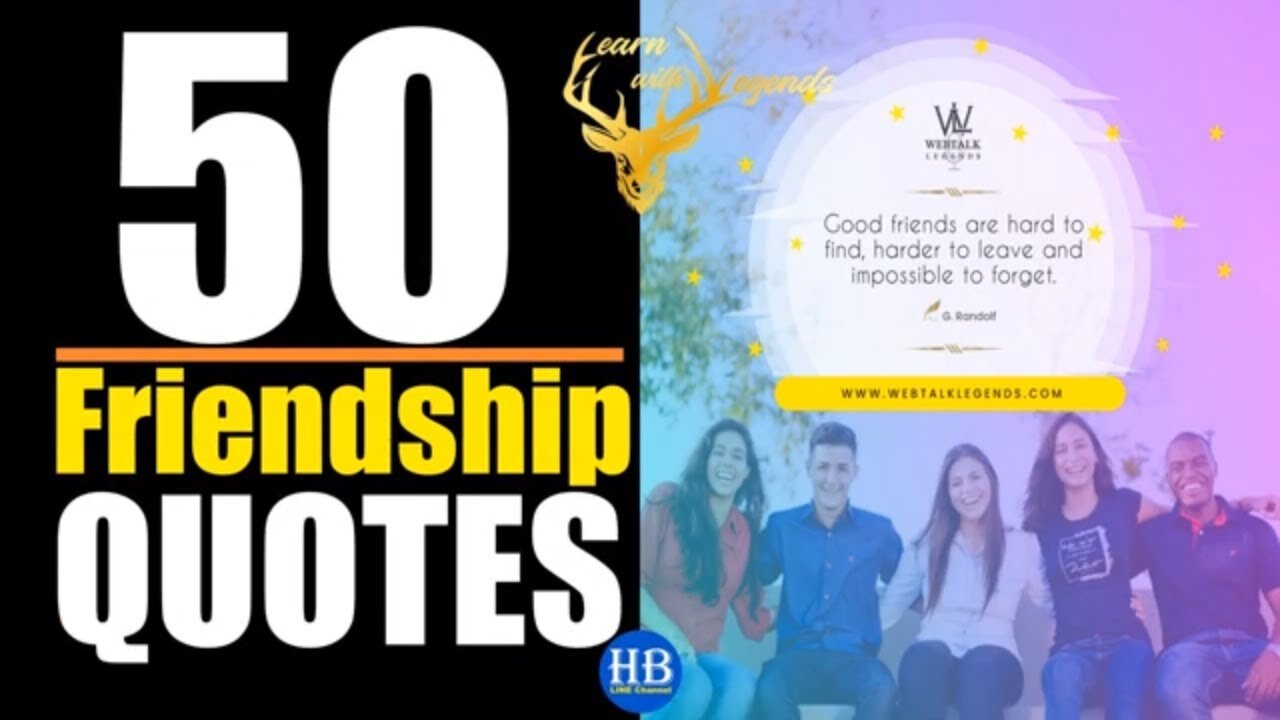 50 Friendship QUOTES