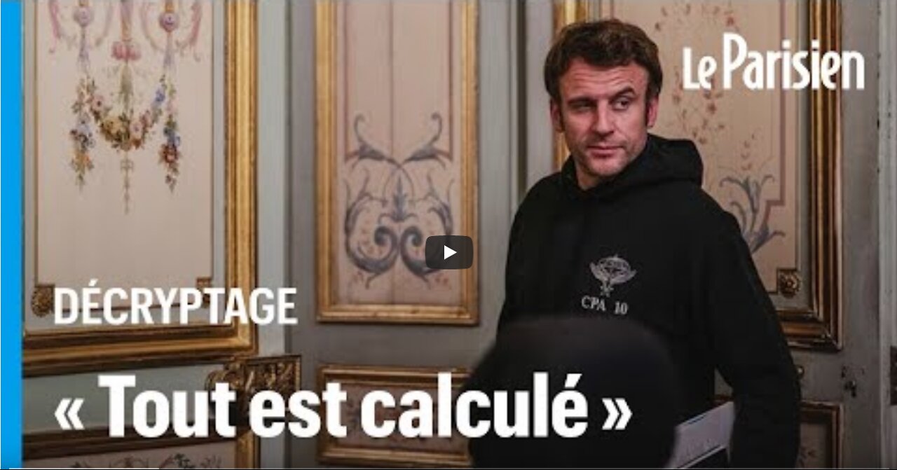 Photos d’Emmanuel Macron décontracté en sweat à capuche Rien n’est laissé au hasard