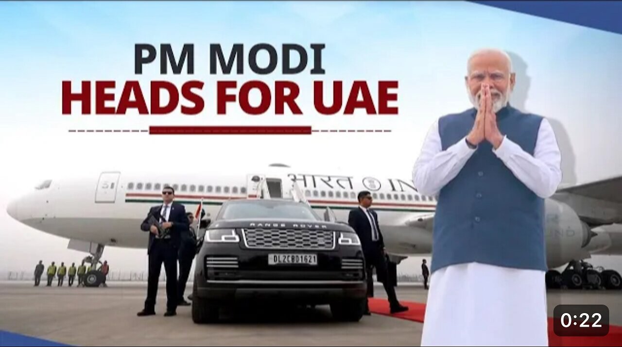 Pm Modi Deaprts For Abu Dhabi, UAE