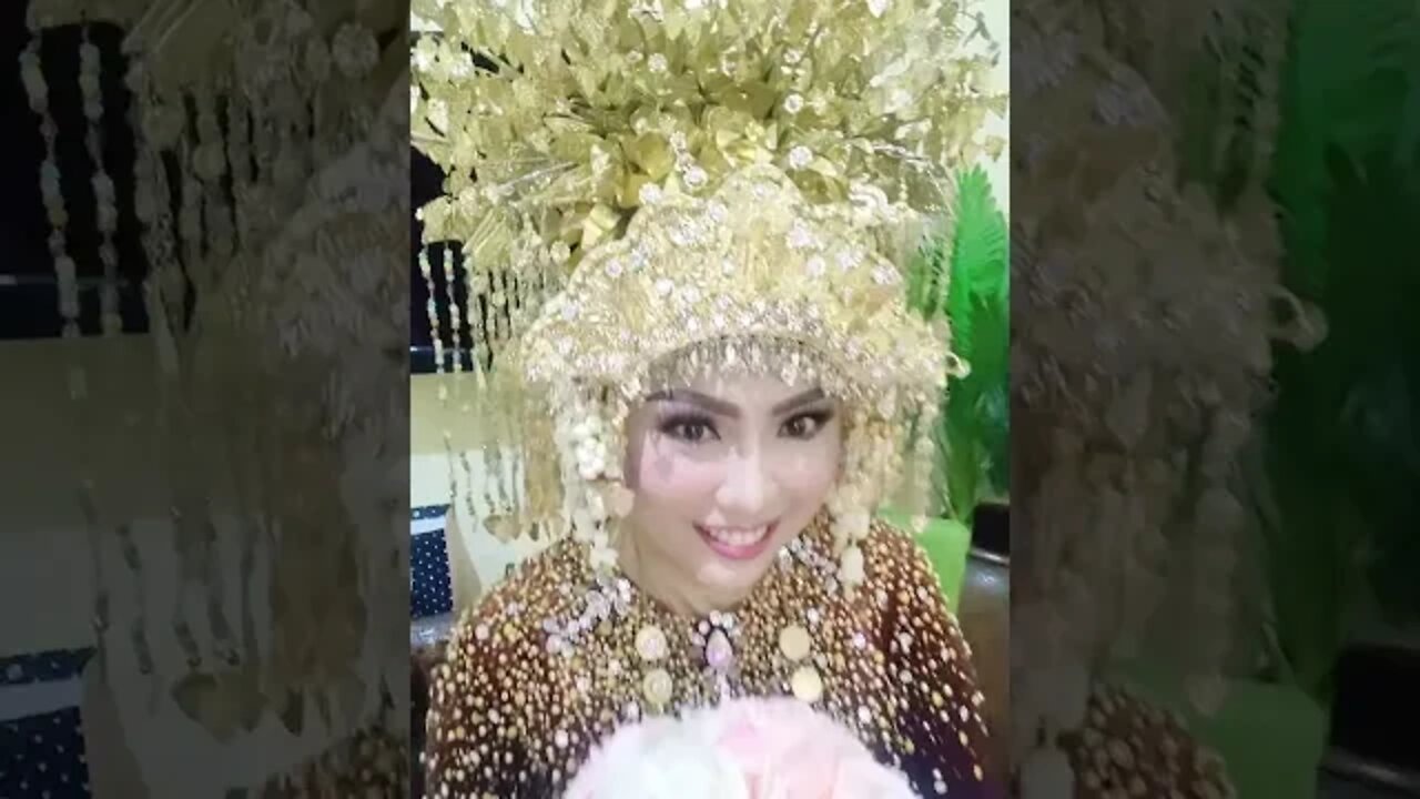 CANTIK BANGET ! PENGANTIN PAKAIAN ADAT PALEMBANG #shorts #shorts #shortvideo #shortsvideo