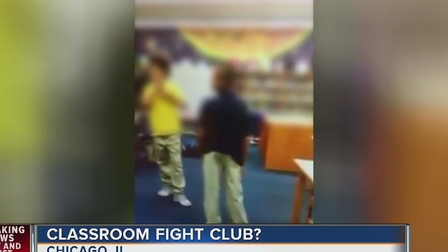 Chicago school employee encourages students to fight