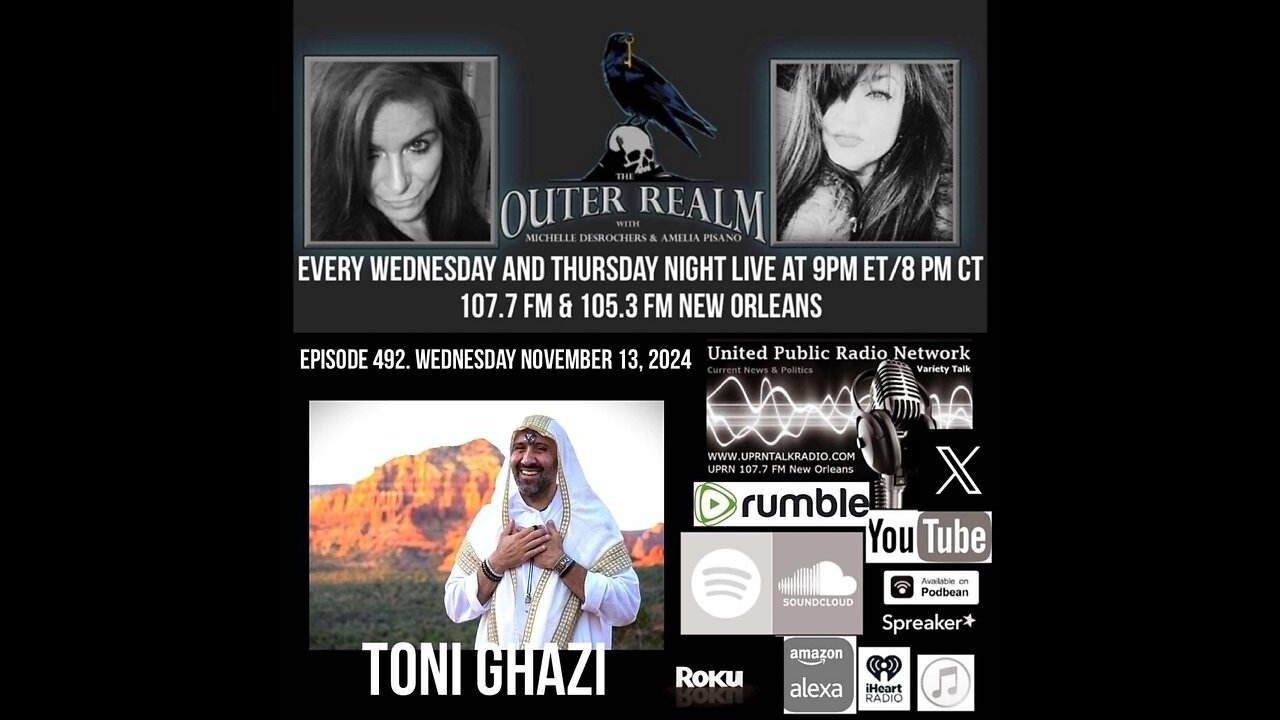 The Outer Realm Radio - Toni Ghazi - Praying Mantis - Antares Stargate -Channelling