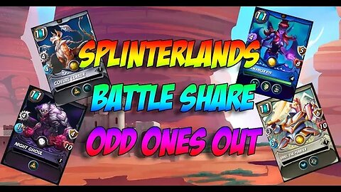 Splinterlands Share Your Battles Series Out Ones Out