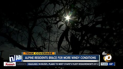 Alpine experiences high winds