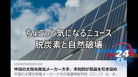 ちょこっと気になるニュース 脱炭素と自然破壊