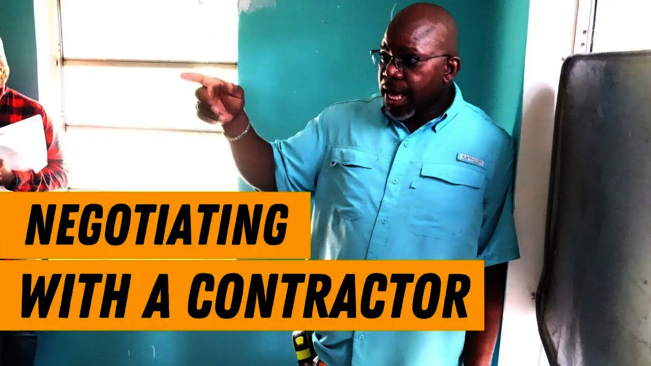 Contractor gives 2 tips how to negotiate with contractors