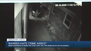 Warren police to hold press conference on arrest in racist vandalism case