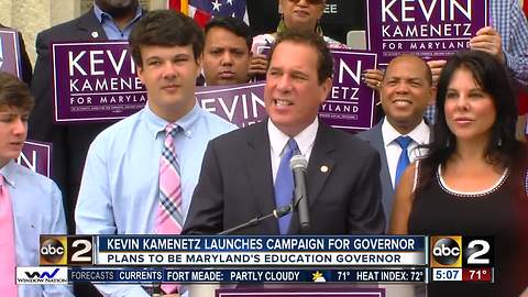 Kevin Kamentz launches campaign for Governor