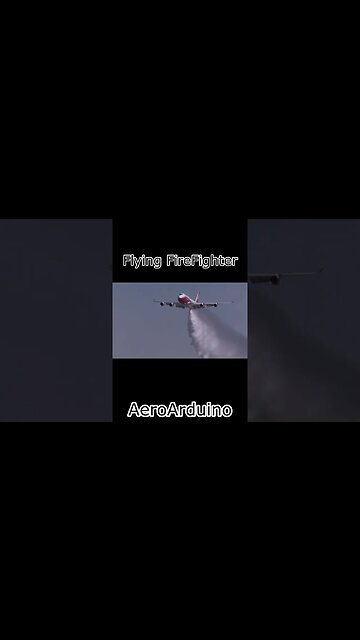 Giant #B747 Supertanker Wildfire FireFighter Dropping Water #Aviation #Flying #AeroArduino