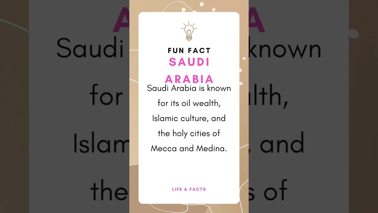 Fun Facts Saudi Arabia