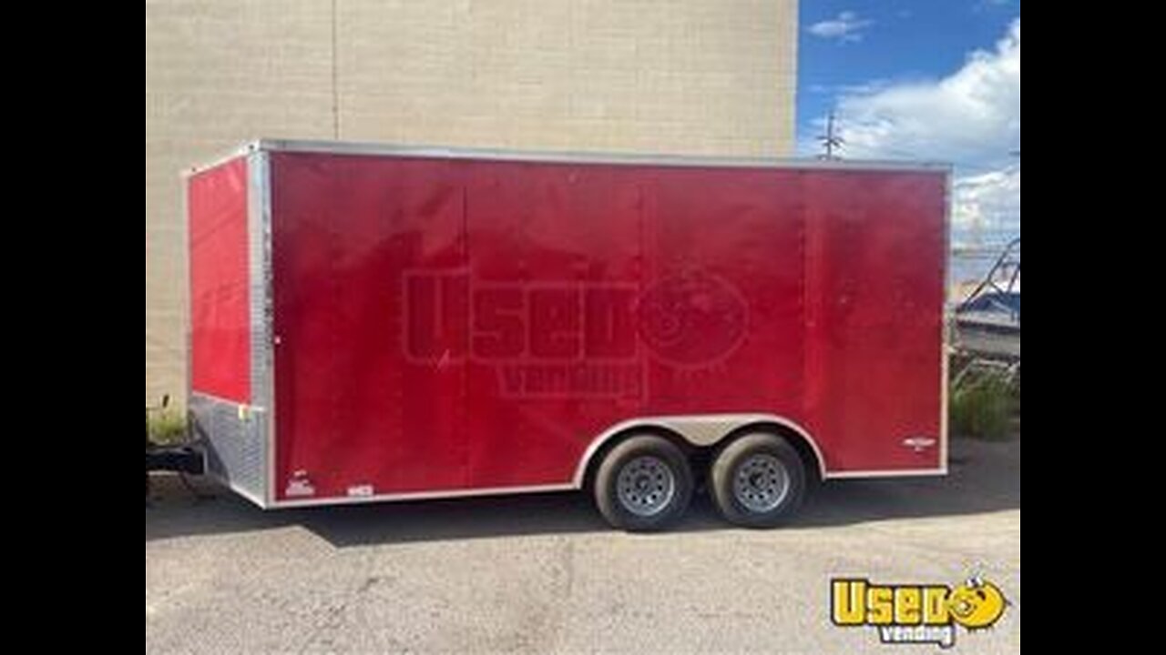 NEW - 2022 8.5' x 16' Concession Trailer with NSF Equipment | DIY Trailer for Sale in Arizona!