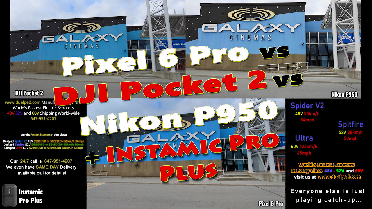 Nikon P950 vs Pixel 6 Pro vs DJI Pocket 2 & Instamic Pro Plus In The Mix!!