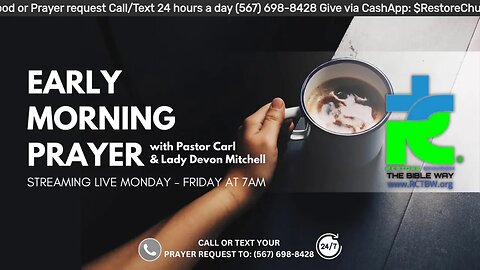 Early morning prayer with Pastor Carl & Lady Devon Mitchell 063023