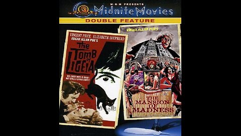 THE TOMB OF LIGEIA 1964 & THE MANSION OF MADNESS 1973 Vincent Price & Poe DOUBLE FEATURE