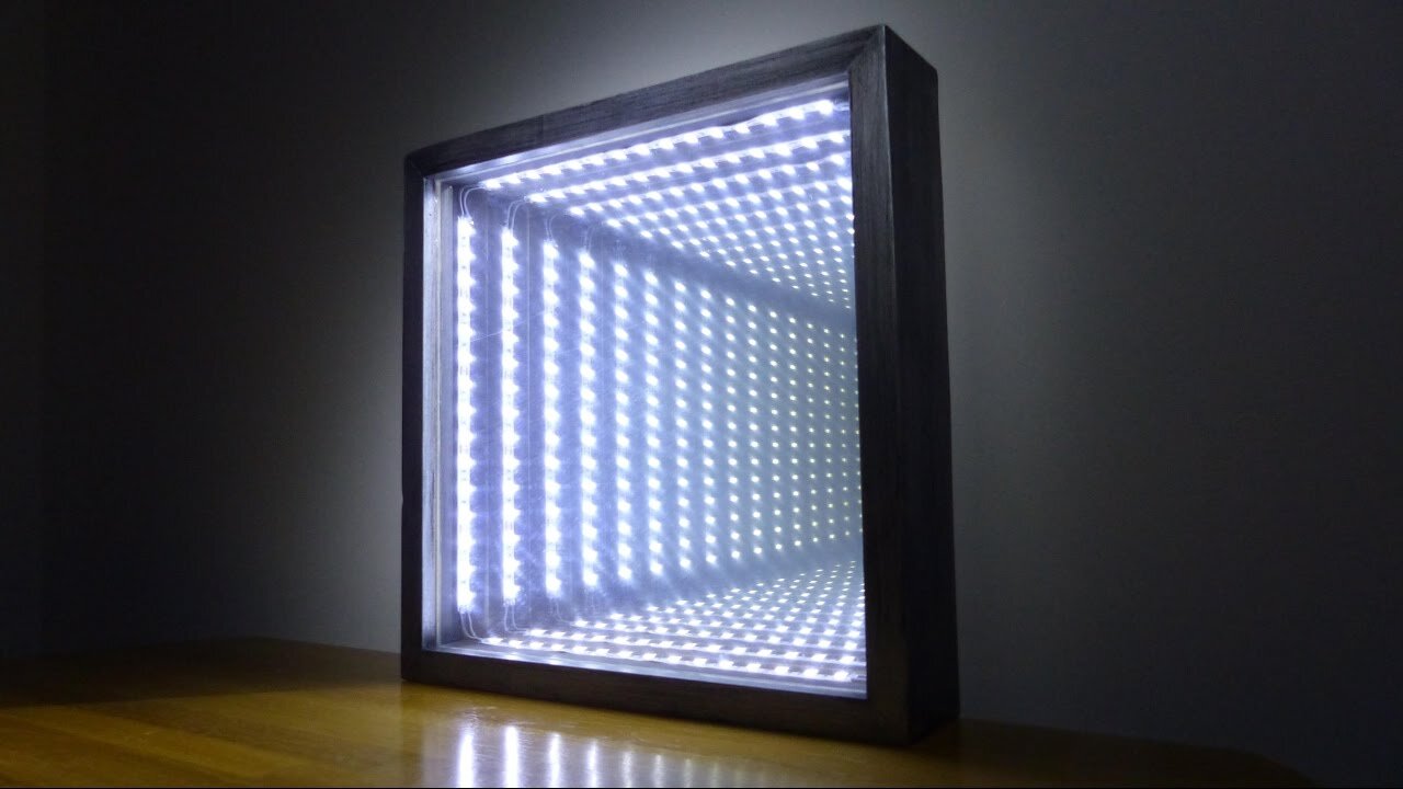 How to make INFINITY MIRROR for home decoration