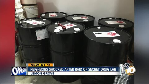 Neighbors shocked after raid of secret drug lab