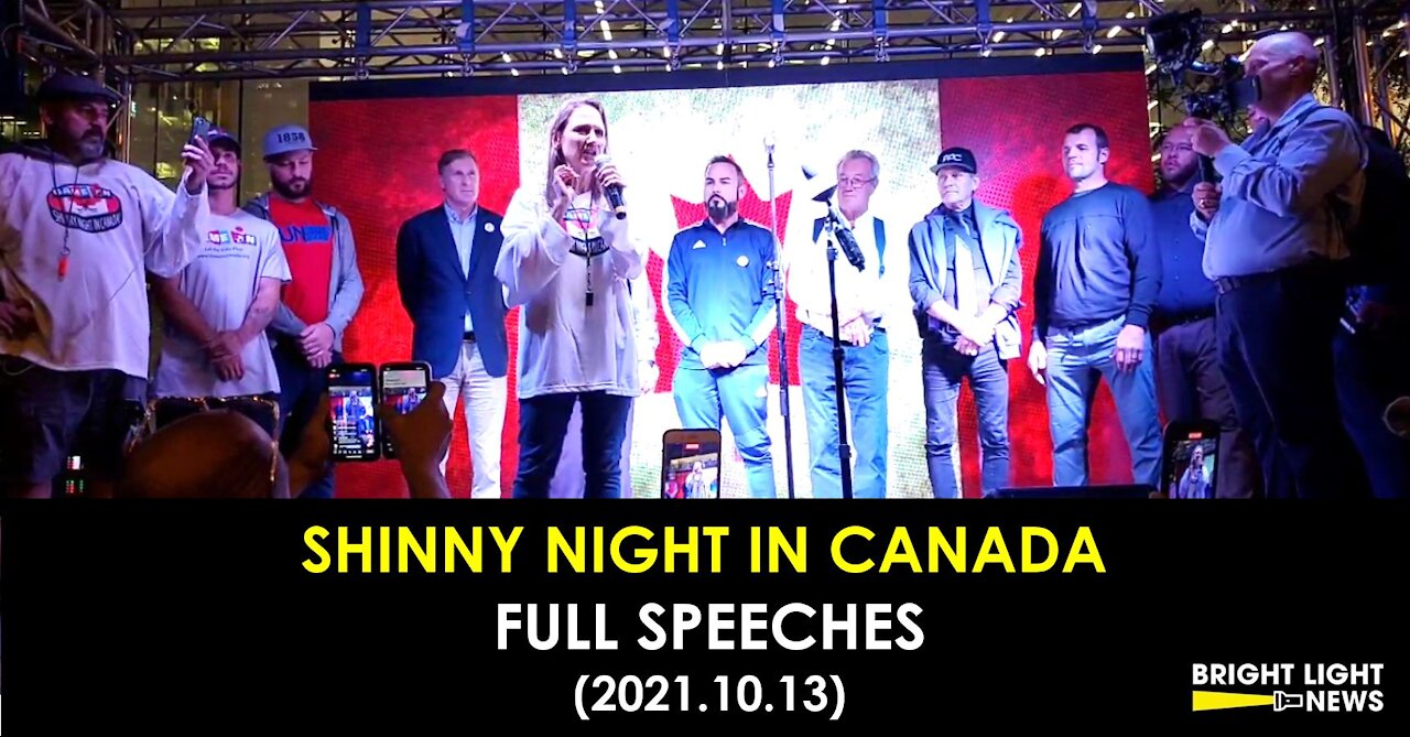 [FULL SPEECHES] SHINNY NIGHT IN CANADA - PROTEST AGAINST KIDS' HOCKEY VACCINE MANDATES