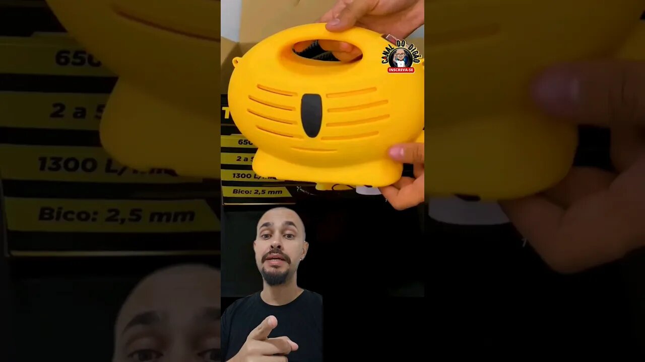 PISTOLA DE PINTURA PORTÁTIL COM COMPRESSOR!! #shorts