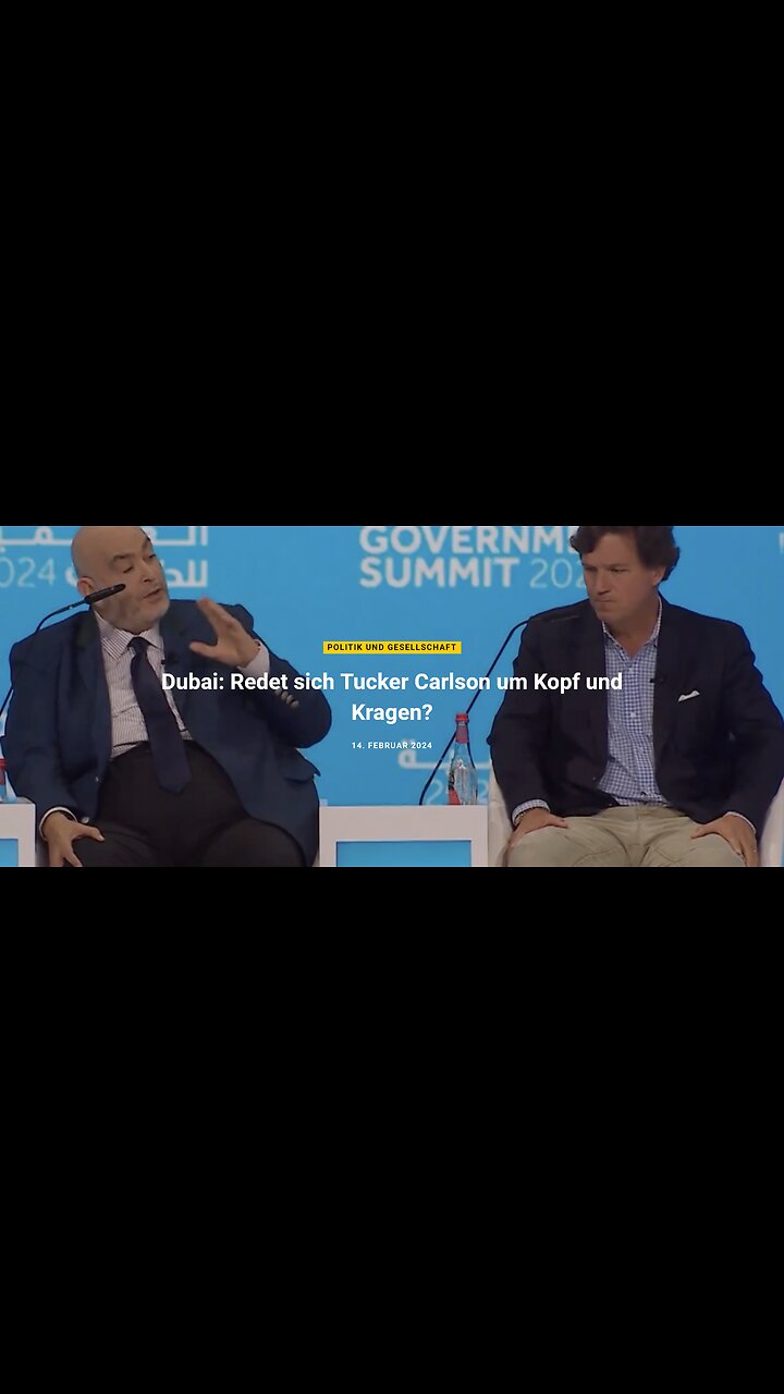 Dubai: Redet sich Tucker Carlson um Kopf und Kragen?