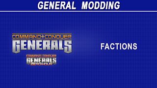 Command & Conquer Generals - Factions (basics)