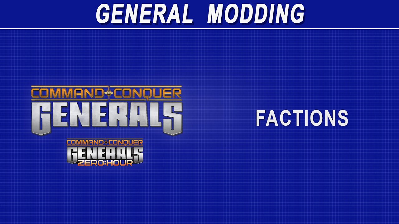 Command & Conquer Generals - Factions (basics)