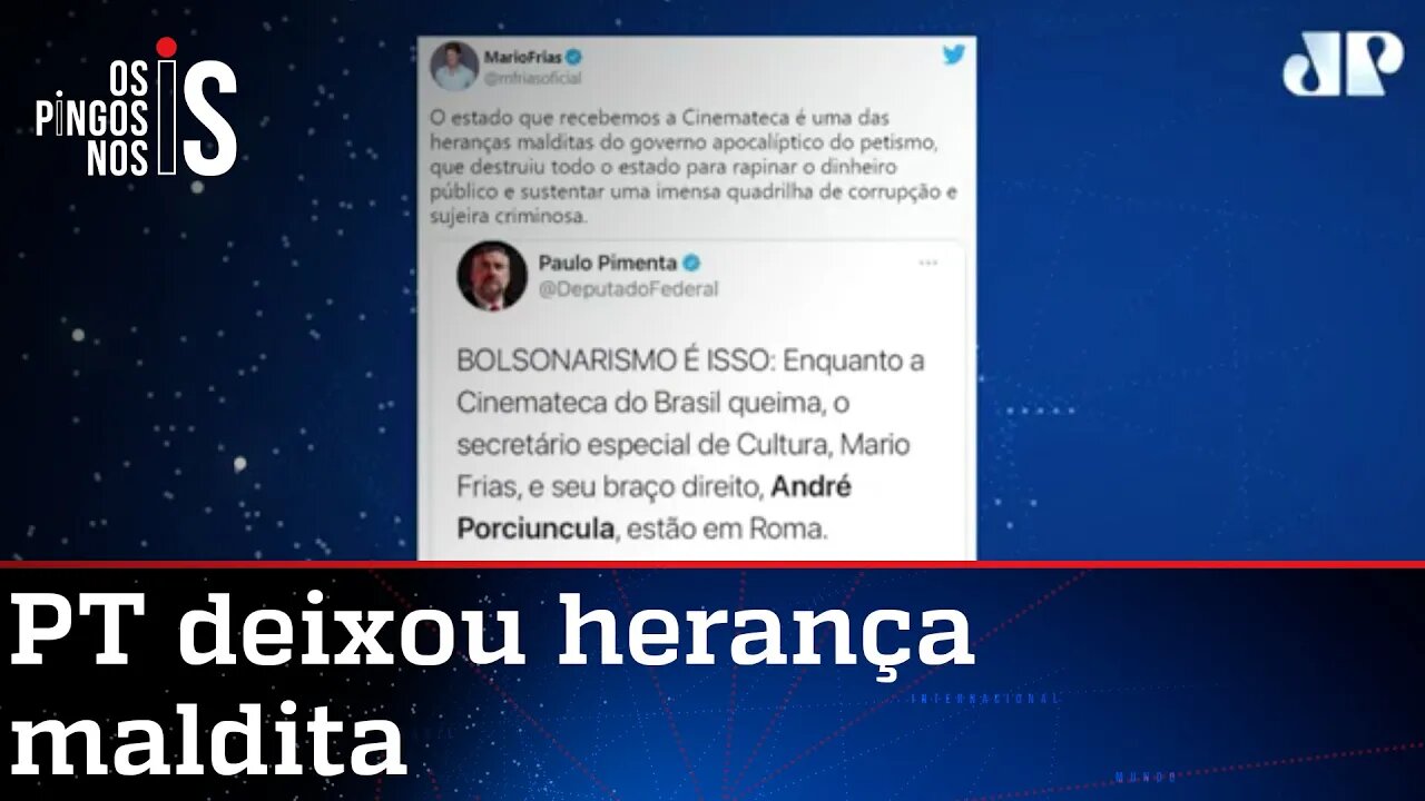 Petista toma corte de Mario Frias sobre a Cinemateca