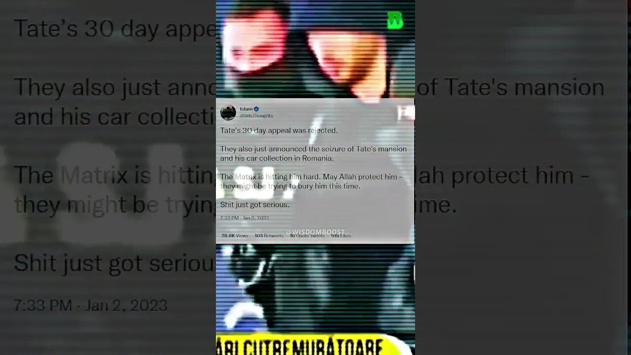BREAKING! First message from jail