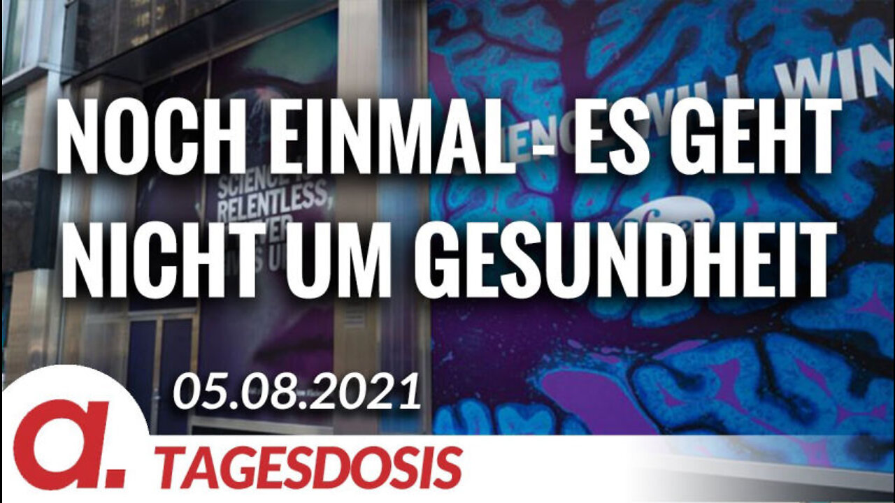 Noch einmal - es geht nicht um Gesundheit | Von Bernhard Loyen