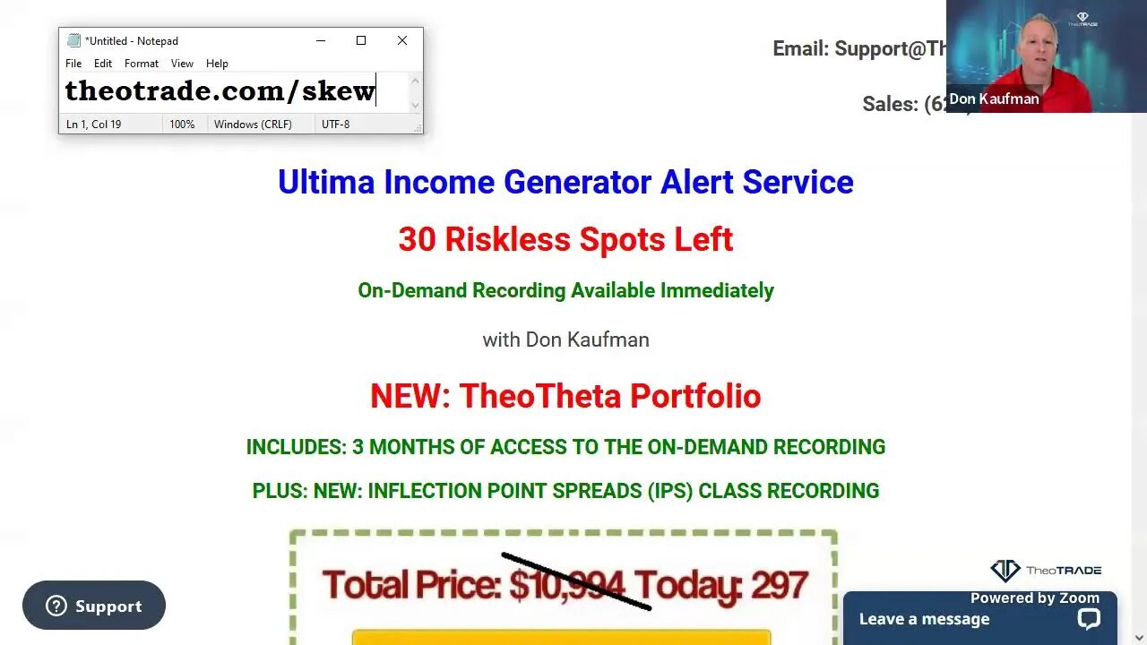 Ultima Alerts: High Probability Income Generator