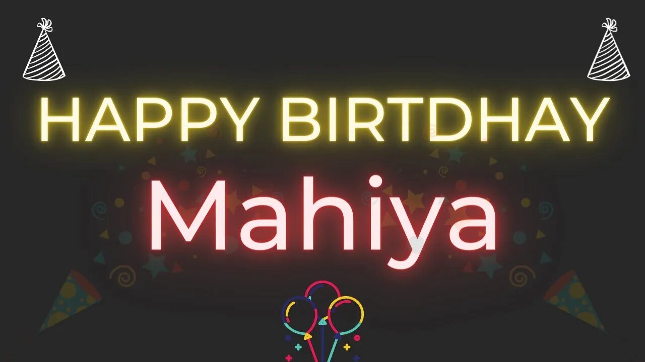 Happy Birthday to Mahiya - Birthday Wish From Birthday Bash