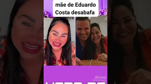 Nossa 😨 olha esse grande desabafo da mamãe do #eduardocosta . Ela ficou indignada com as fofocas ui